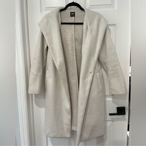 Zara Off-White Open Front Coat
